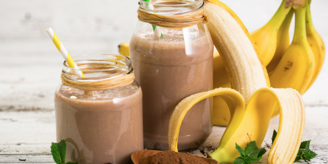 Ricetta del buonumore per smoothie cioccolato e banana