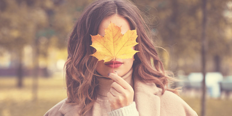 ragazza in autunno